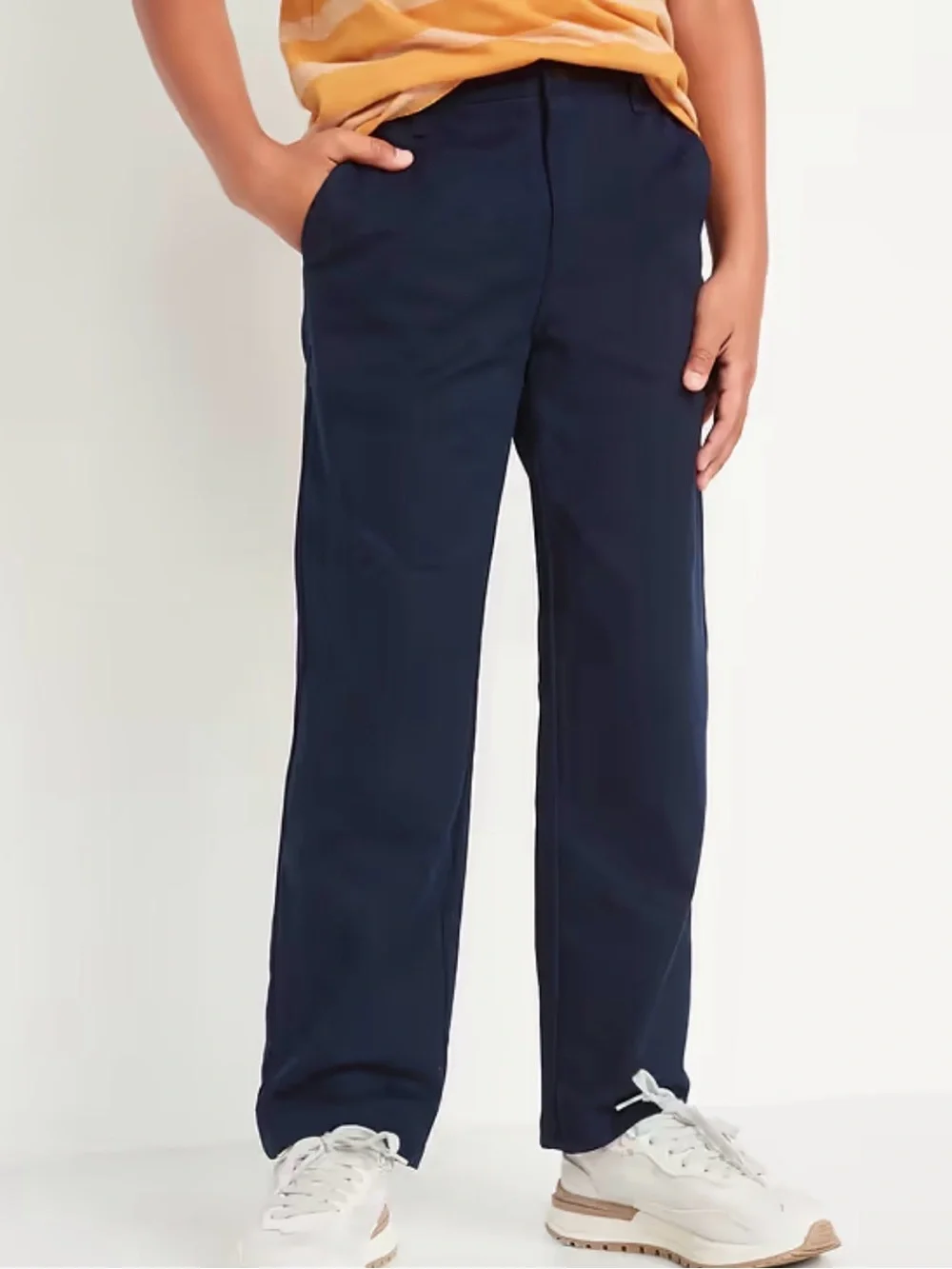 Old Navy Boys Navy Pull-On Straight Leg Pants